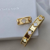 ست انگشتر و دستبند ابکاری طلا مدل ونکلیف