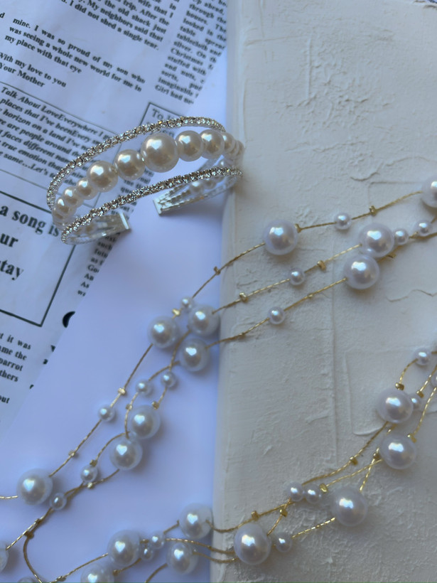 دستبند مرواریدی سیلور